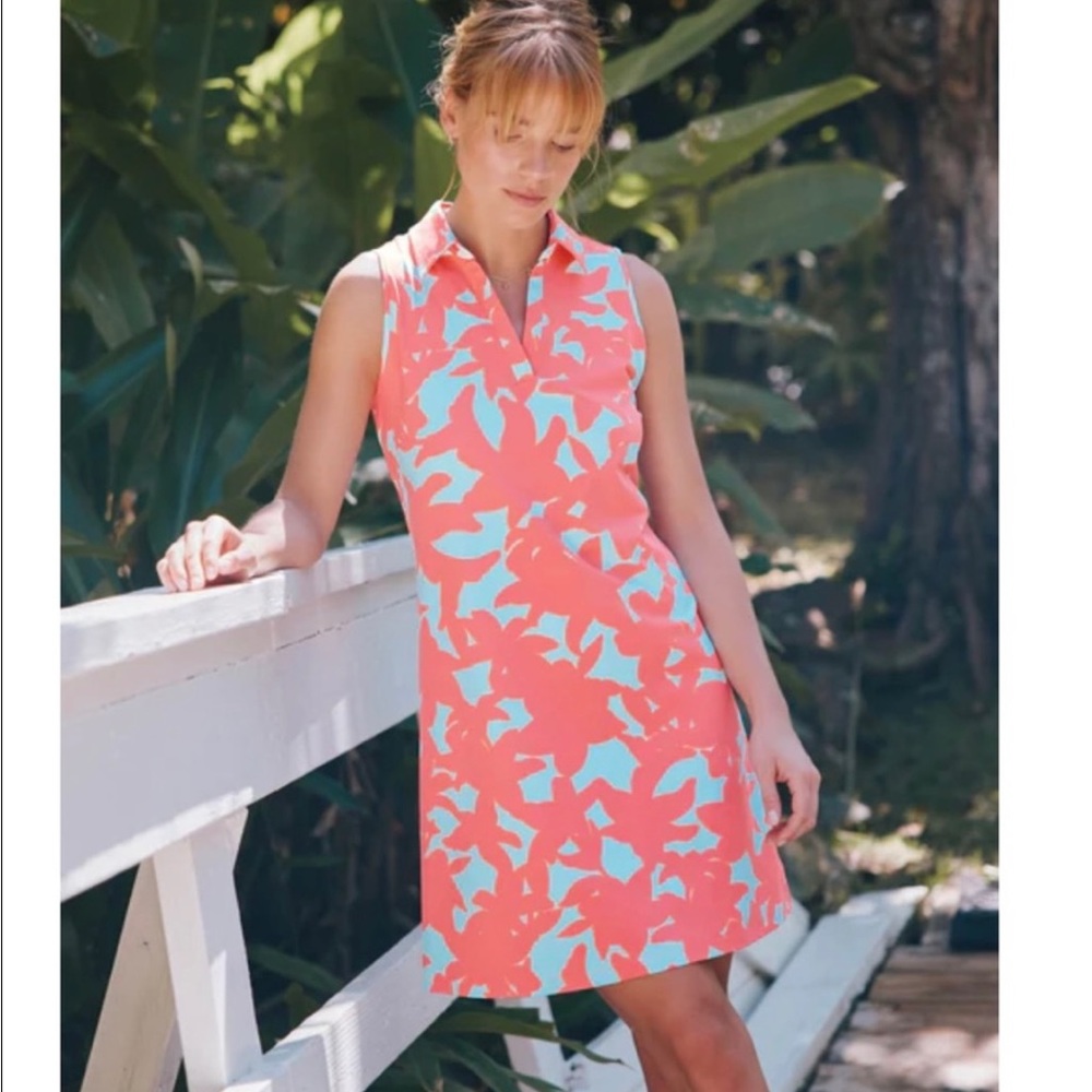Southern Tide Heidi Performance Dress - NEW With Tags - size Large - Rouge Red